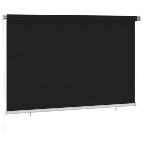 Outdoor Roller Blind 86.6"x55.1" Black